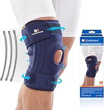 Adjustable Knee Brace with Removable Side Stabilizers – Open Patella Support for ACL, MCL, and Meniscus Injuries – Pain Relief for Arthritis and Post-Surgery Recovery – One Size Fits Most