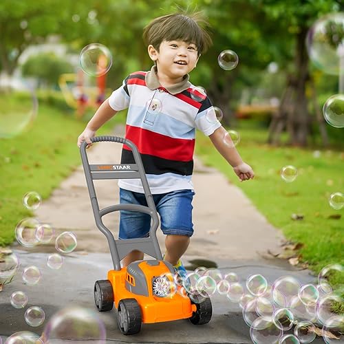 Miniatura 6 de Cortacésped de burbujas para niños de 1 a 3 años Cortacésped al aire libre para niños Máquina automática de burbujas para niños de 2 3 2 a 4 años