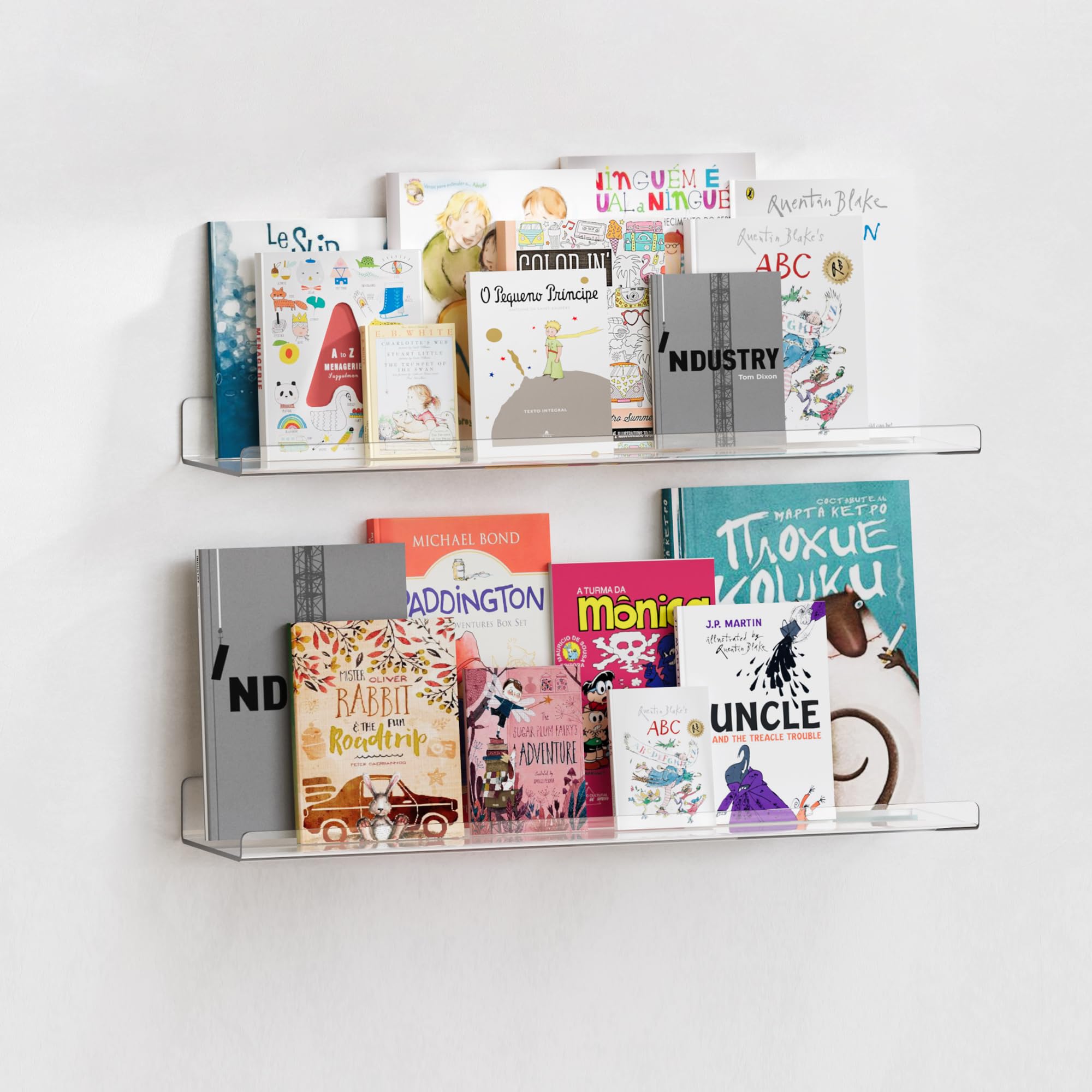 Photo 1 of upsimples 23.6" Acrylic Shelves (2 Pcs)