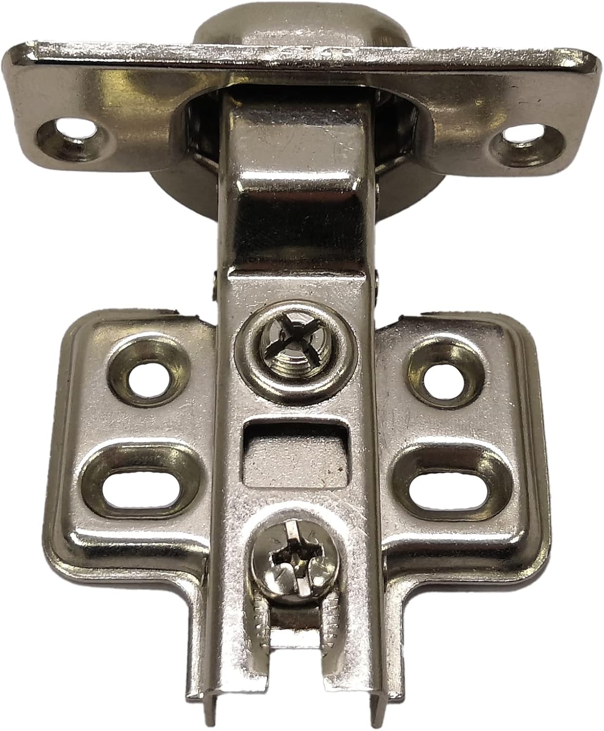 FixtureDisplays® 2PK Clip On Half Overlay Furniture Door Hinges Concealed 18215-2PK-FBA