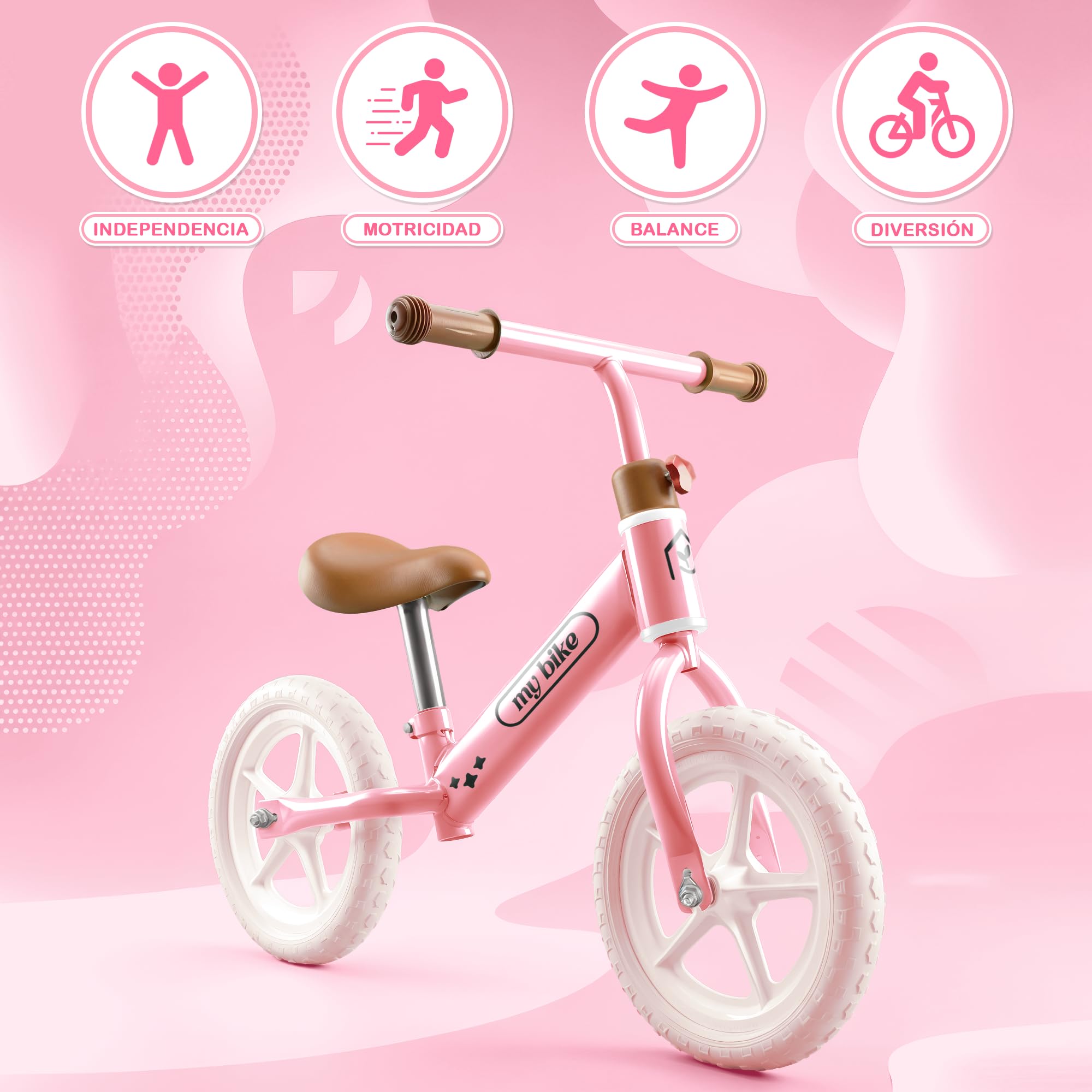 Bicicleta sin Pedales Ligera y Manejable