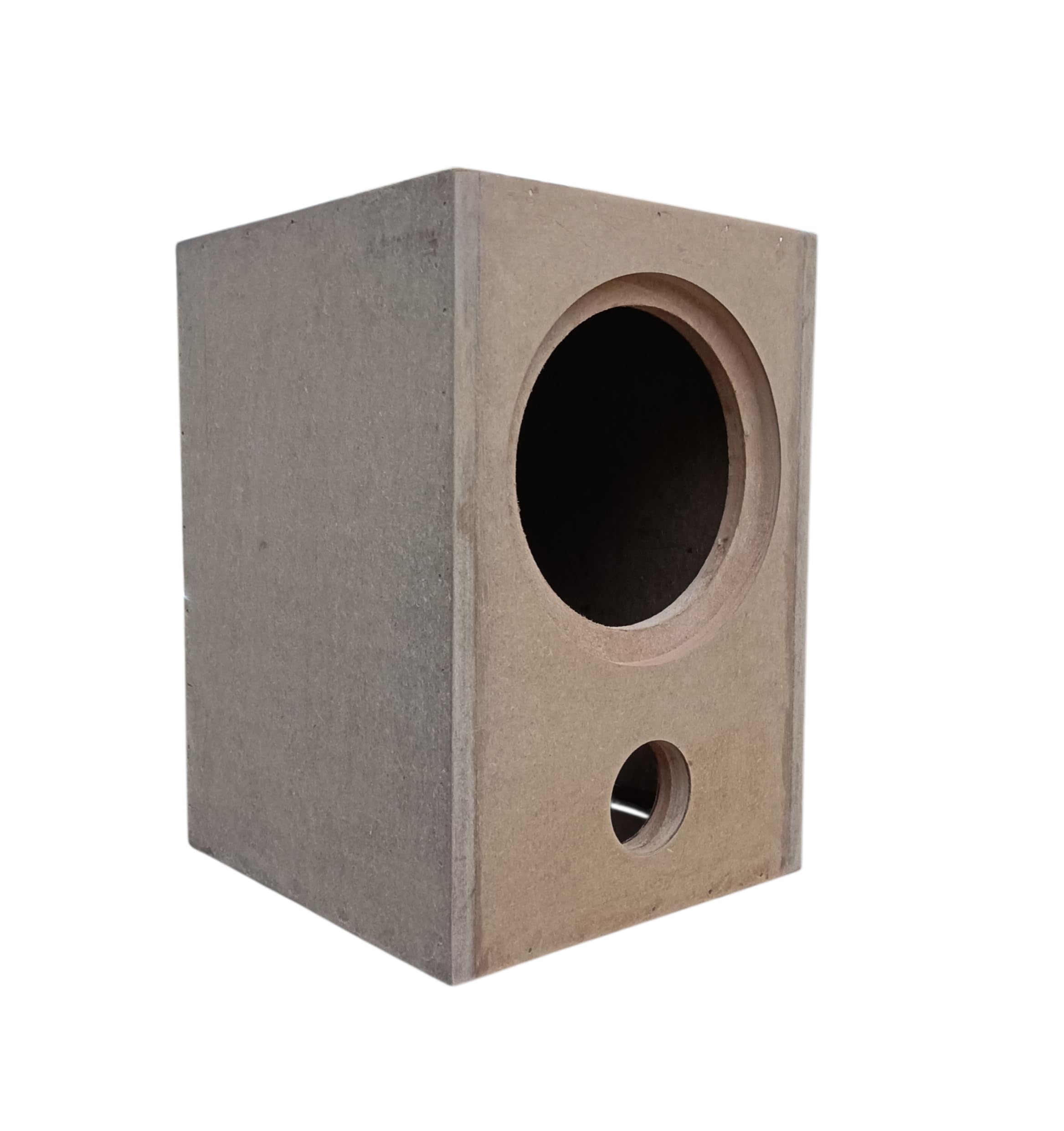 14.5 MM MDF 8 inch Subwoofer & 3 inch Bass Air Pipe Hole with All Round Corner Car Sub Box-image-5