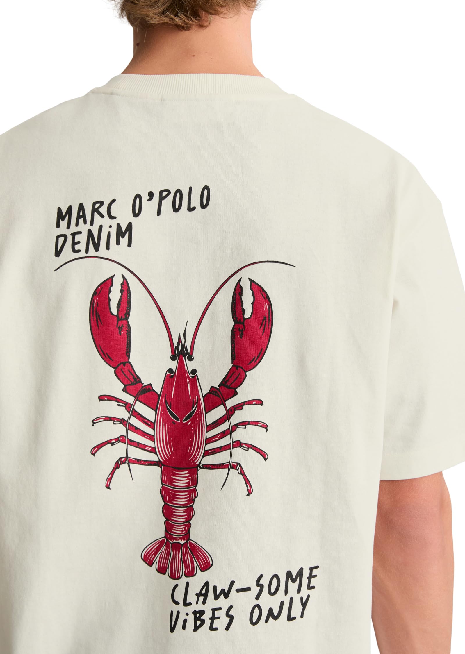 Marc OߴPolo Denim Herren Crayfish T-Shirt aus Bio-Baumwolle Relaxed Fit