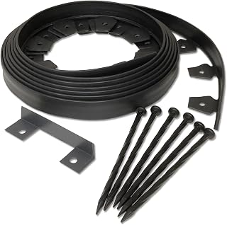 Dimex EdgePro Plastic Heavy Duty No-Dig Landscape Edging Kit, 20-Feet (3100-20C-6)