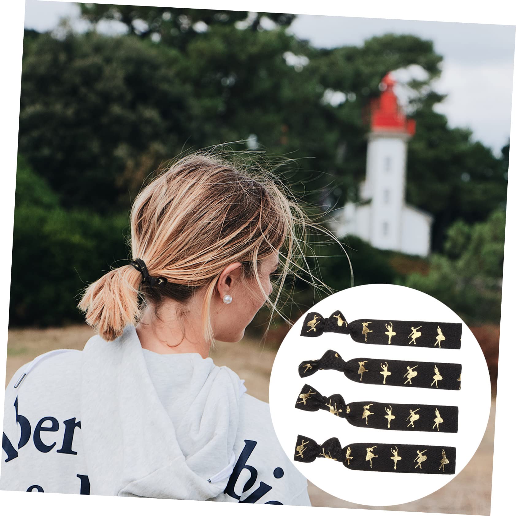 FRCOLOR 100 Piezas lazo de pelo anudado coleteros scrunchies diadema elástica diademas de niña cintas para el cabello para mujeres cuerdas elásticas para el cabello chica Venda Cenefa