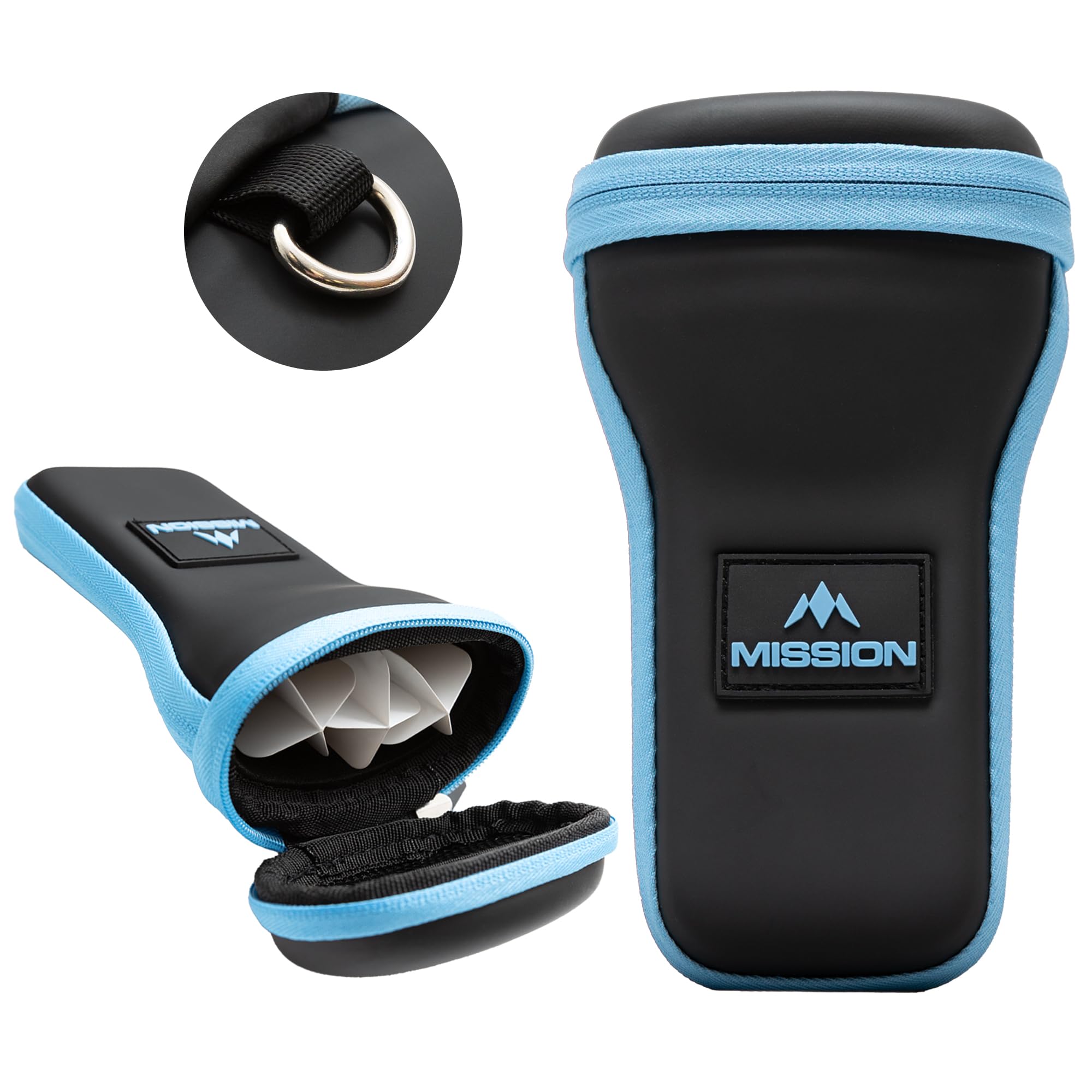 Mission Darts | Kapsule | EVA Case | Black & Blue | Darts Case/Storage Wallet. — image 1