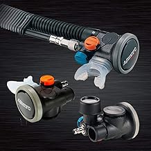 AQUATEC Scuba Diving BC Alternate Air Source Air-3 Regulator, with LP Hose