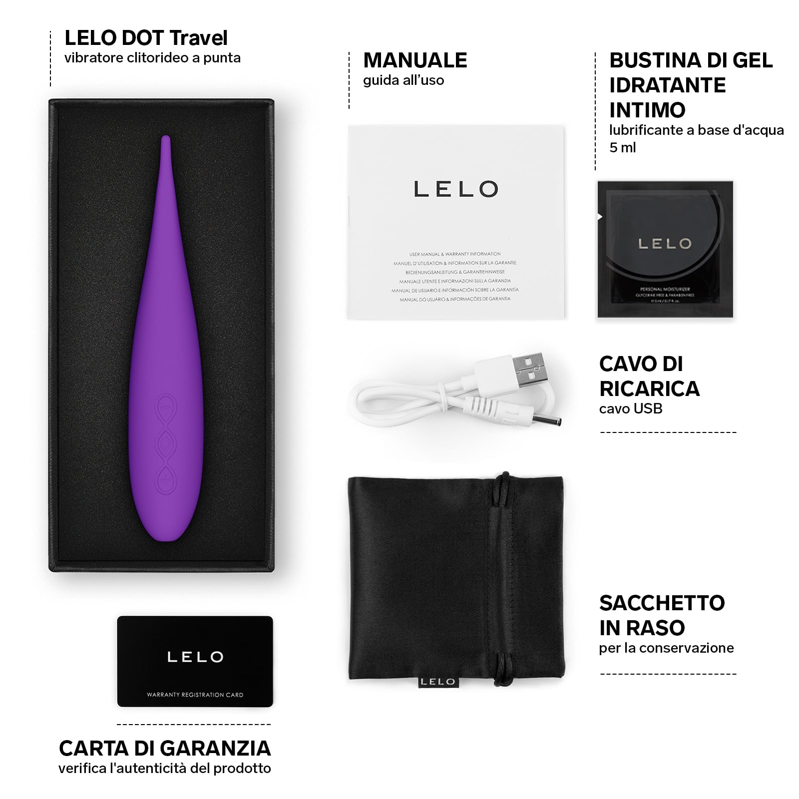 LELO DOT Cruise Vibratore Clitorideo ad Alta Frequenza con Movimento Ellittico a 8, Vibratore per Donna a Punta con Tecnologia Cruise Control, Sex Toys per Donne (Purple)