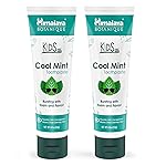 Himalaya Botanique Kids Toothpaste, Herbal, Cool Mint Flavor, Fights Plaque, Fluoride & SLS Free, Gentle, No Artificial Colors, Gluten & Cruelty Free, Vegan, Foaming, 4 Oz, 2 Pack