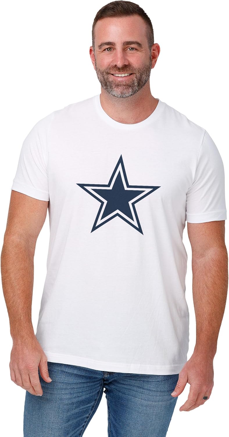 FOCO Men's NFL Team Primary Logo White Short Sleeve T-Shirt