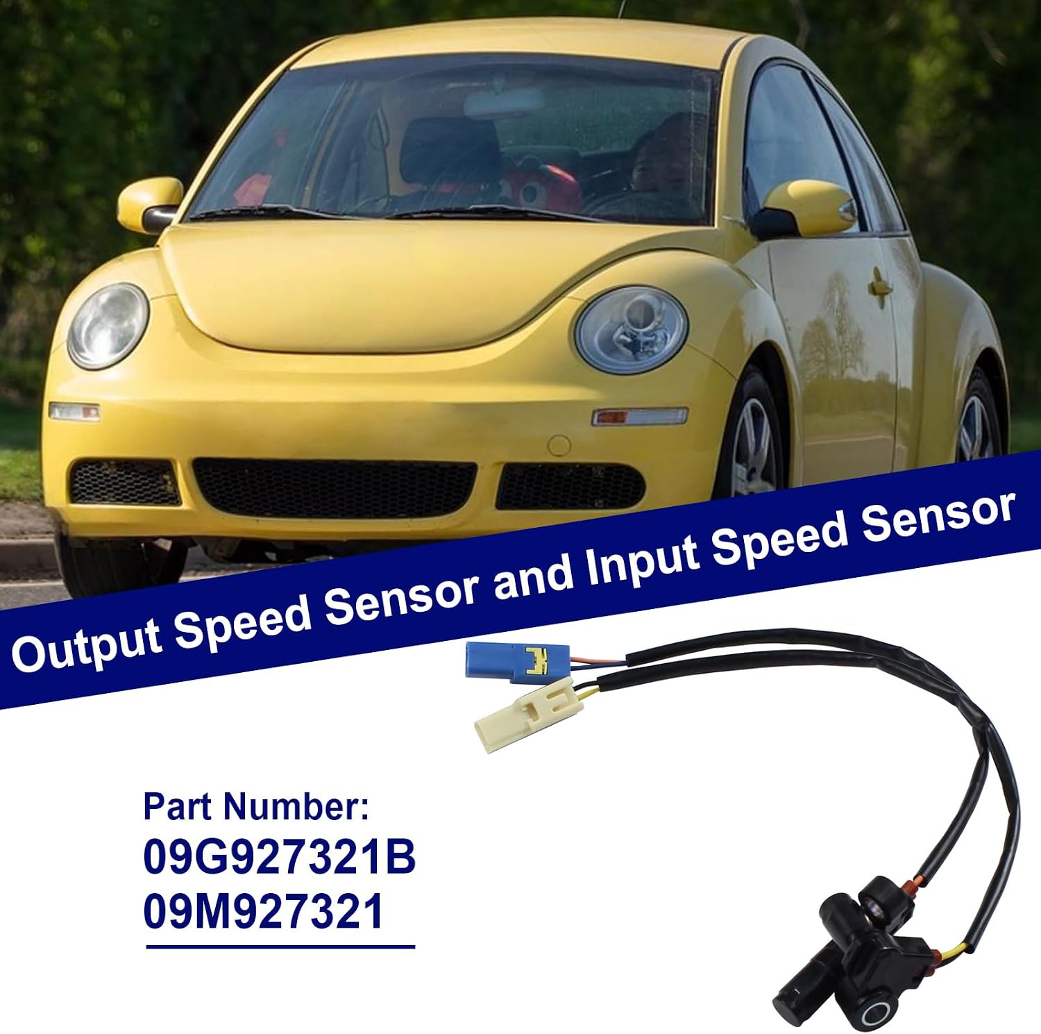 ZNB 09G927321B 09M927321 Output and Input Speed Sensor for Vw Beetle 2004-2005 for CC 3.6L 2014-2015 for Volkswagen Jetta 2.0L 2011-2014
