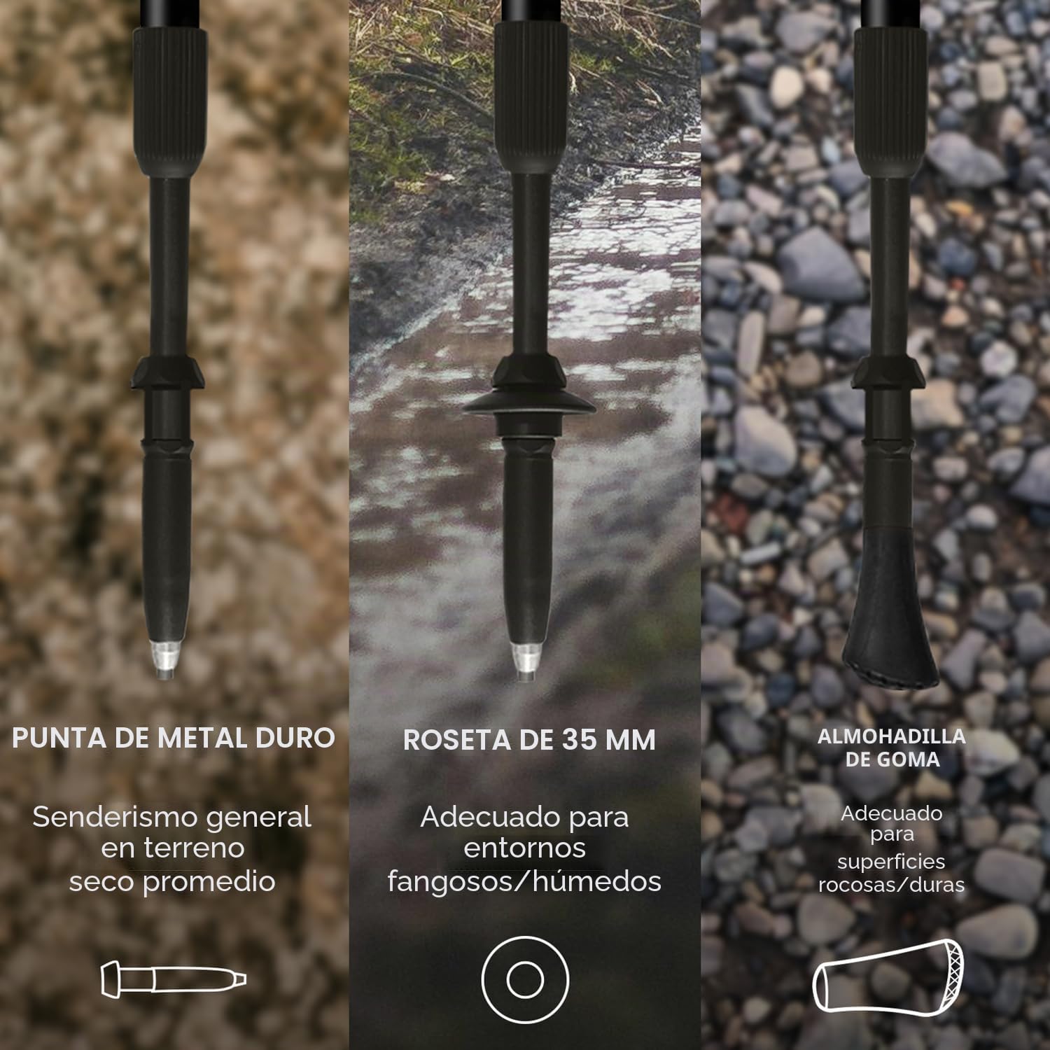 FIZAN Speed, Modelo Swift, Bastones de Senderismo y Marcha nórdica, Unisex para Adultos
