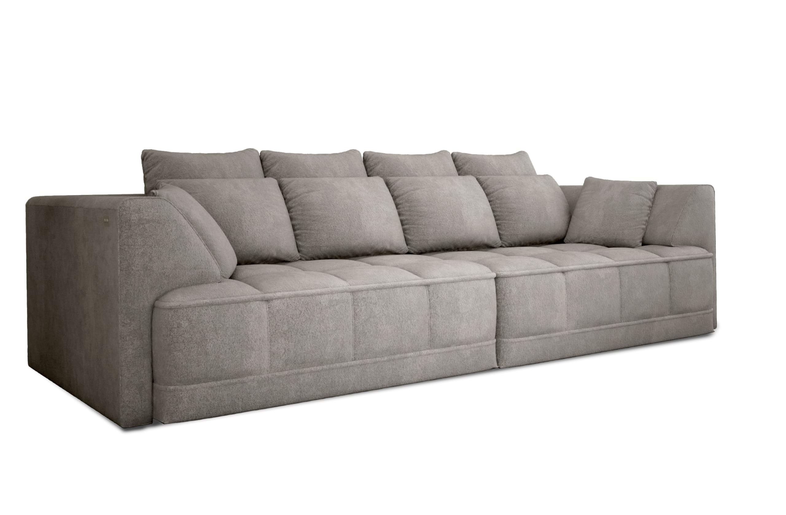 Big Sofa Tiga XXL, Schlafsofa, Couch, Schlafcouch mit Schlaffunktion 302 cm Breit (Aphrodite 1)