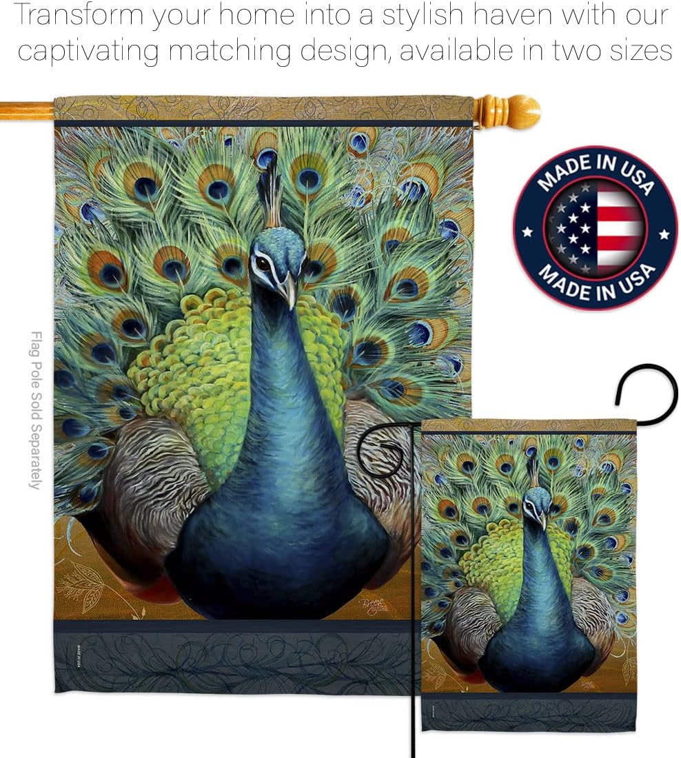 Breeze Decor - Salon Royale IV Garden Friends - Everyday Impressions Decorative Vertical House Flag 28" x 40" Printed in USA