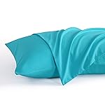 NTBAY Toddler Pillow Cases Set of 2, 2 Pack Brushed Microfiber 14x20 Pillow Cases, Soft, Wrinkle, Fade, Stain Resistant Blue Pillow Cases with Envelope Closure, 14x20 Inches, Blue