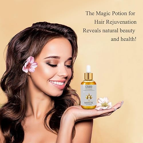 Miniatura 7 de Aceite de batana orgánico para el crecimiento del cabello, 100% puro natural prensado nutritivo aceite de batana mascarilla para el cabello contra