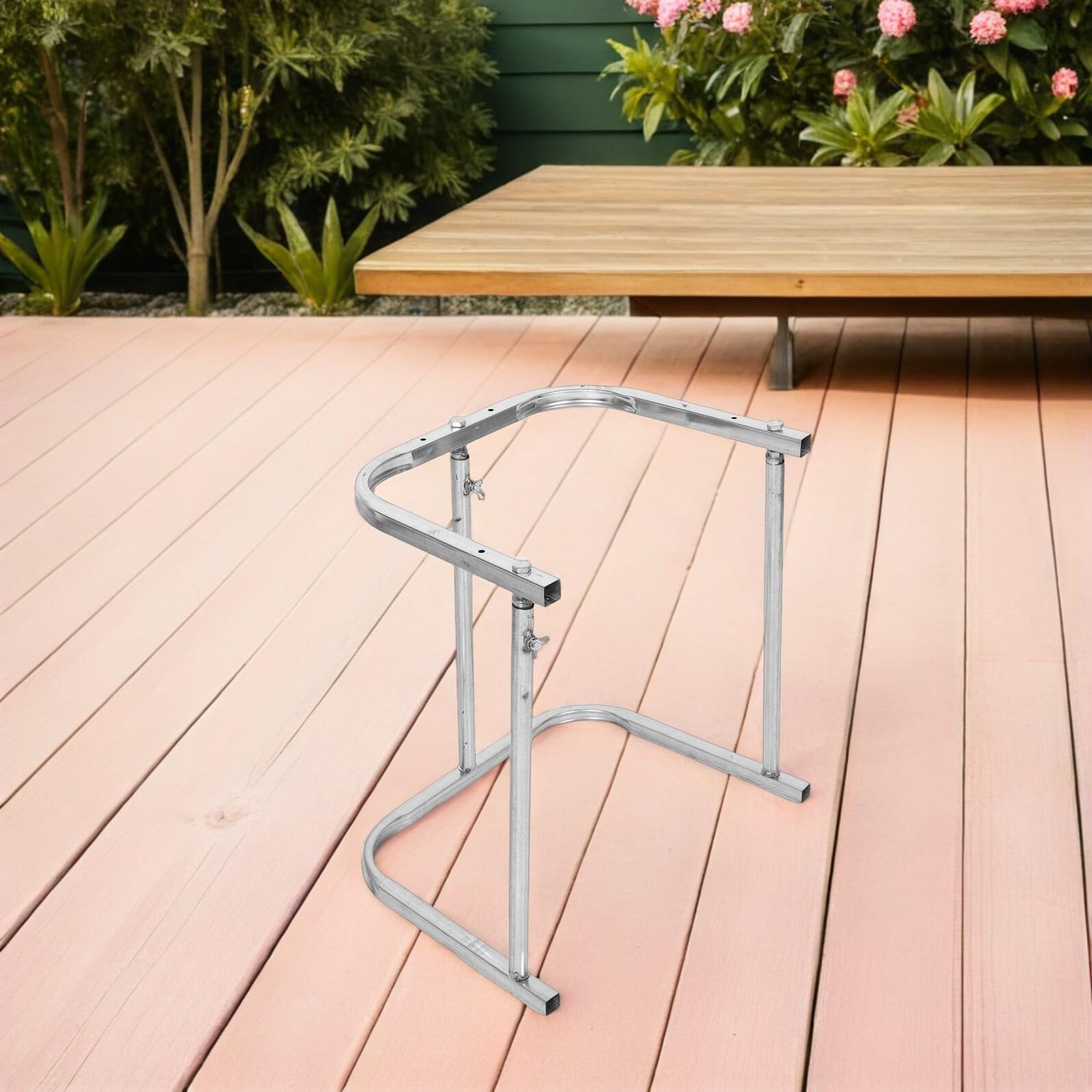 TOYANDONA Soporte para Bolsas de Basura Plegable de Metal Resistente Marco para Bolsas de Hojas al Aire Libre Adecuado para Jardín Camping y Limpieza Exterior