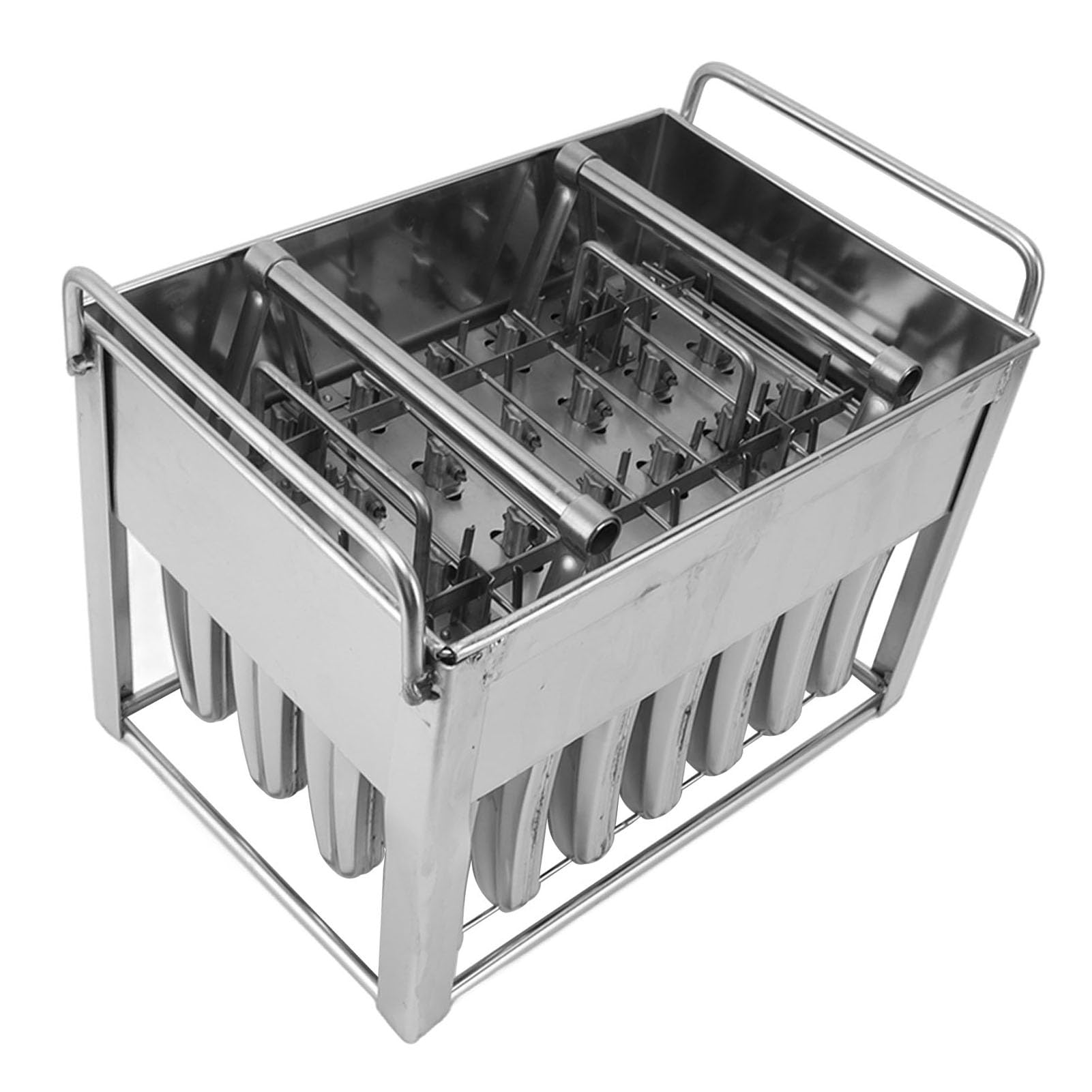 Juego de Moldes para Paletas de Hielo de Acero Inoxidable de 28 Piezas para Golosinas Congeladas DIY Fáciles de Sacar