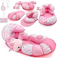 Vista 1 de deAO Alfombrilla para el tiempo boca abajo, juguetes sensoriales para bebé, tapete de actividades para bebés, juguetes colgantes, tapete de juego