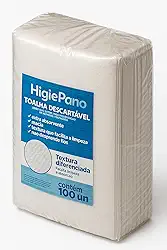 Lenço Multiuso HigiePano - Toalha para Banho no Leito e Limpeza Corporal - Pacote com 100 Unidades - Ideal para Higiene e Conforto