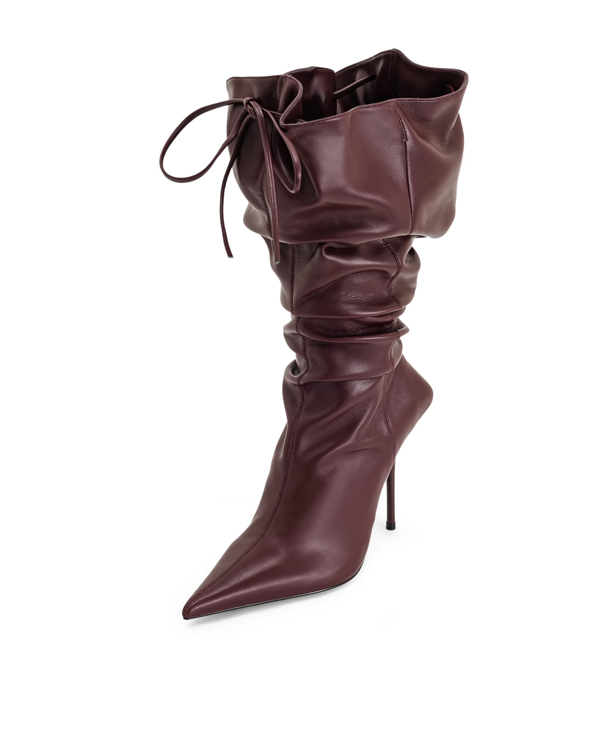 JW PEI Womens Olivia Leather High Heel Boots