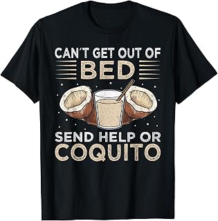 Coquito Pernil Coconut Milk Puerto Rican Christmas Coquito T-Shirt