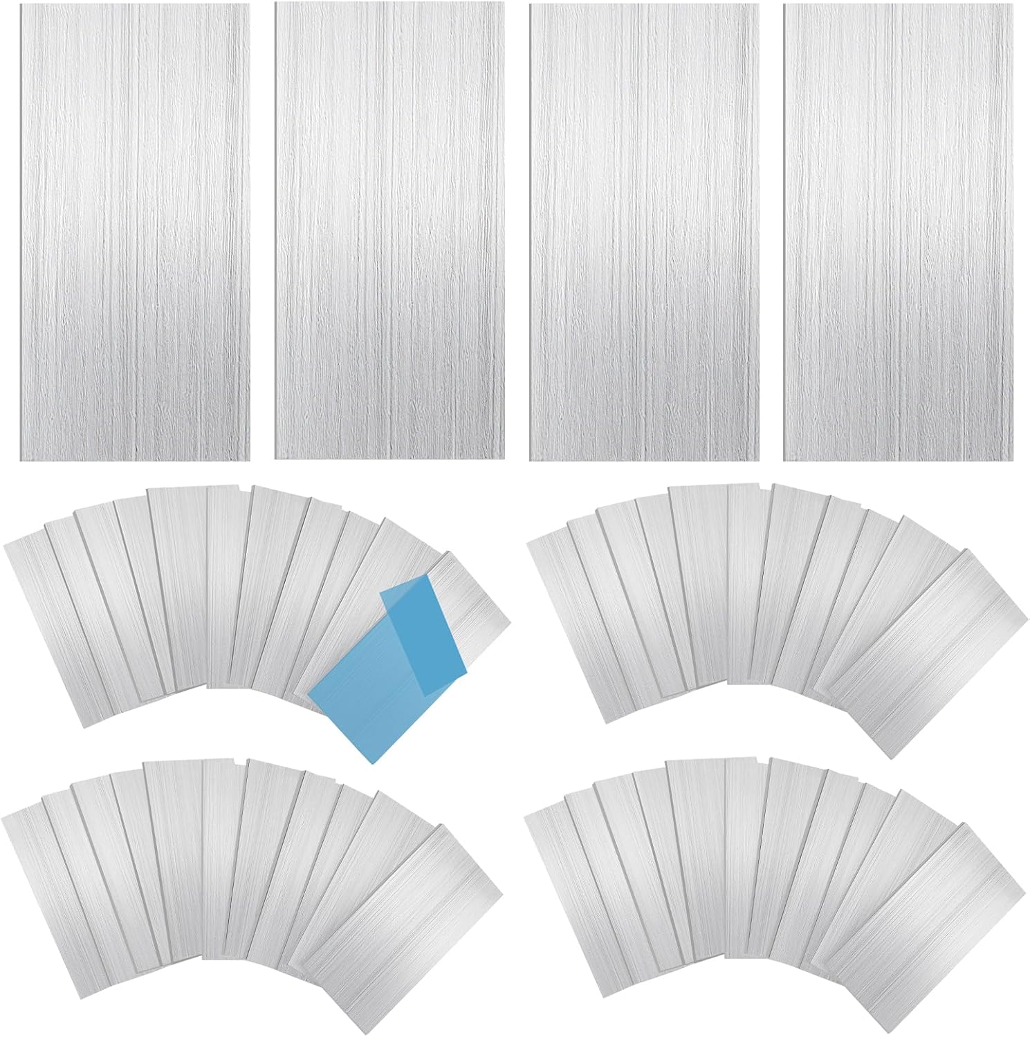 Coopay 48 Pack 6061 T6 Aluminum Sheet Welding Kit, 2” x 4” Welding Coupons, 3/16", 1/8", 1/16", 1/32" Thick, 12 PCS Each, DIY Weld Practice Kits Beginners for Mig Tig Stick MMA Arc Gas Heat Treatable