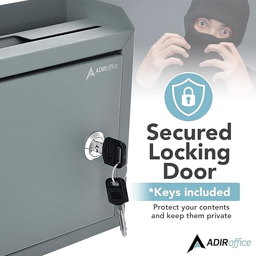 Miniatura 2 de Buzón de sugerencias de Adir Corp multiusos tamaño mediano gris