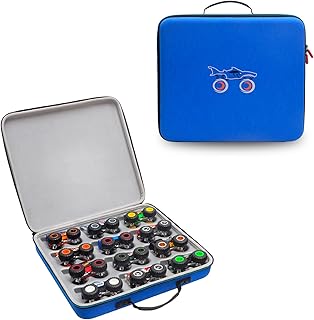 T2BTHRS Hard EVA Protective Carrying Storage Case For HOT WHEELS Monster Trucks,Monster Jam 1:64 Scale Die-Cast Ultimate Chaos 12 Pack Vehicles