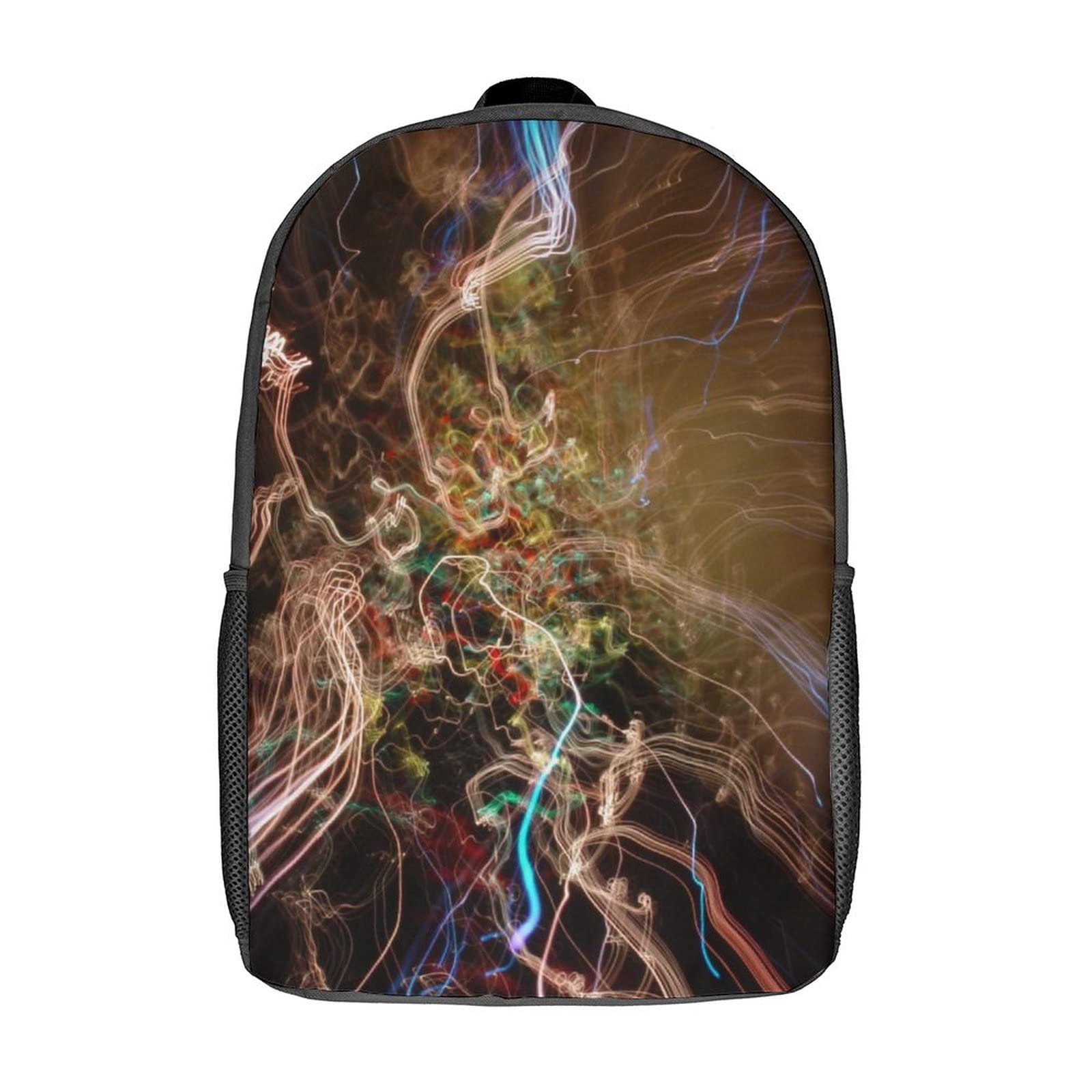 Sac à dos à la mode imprimé 3D solide pour écoliers - 8