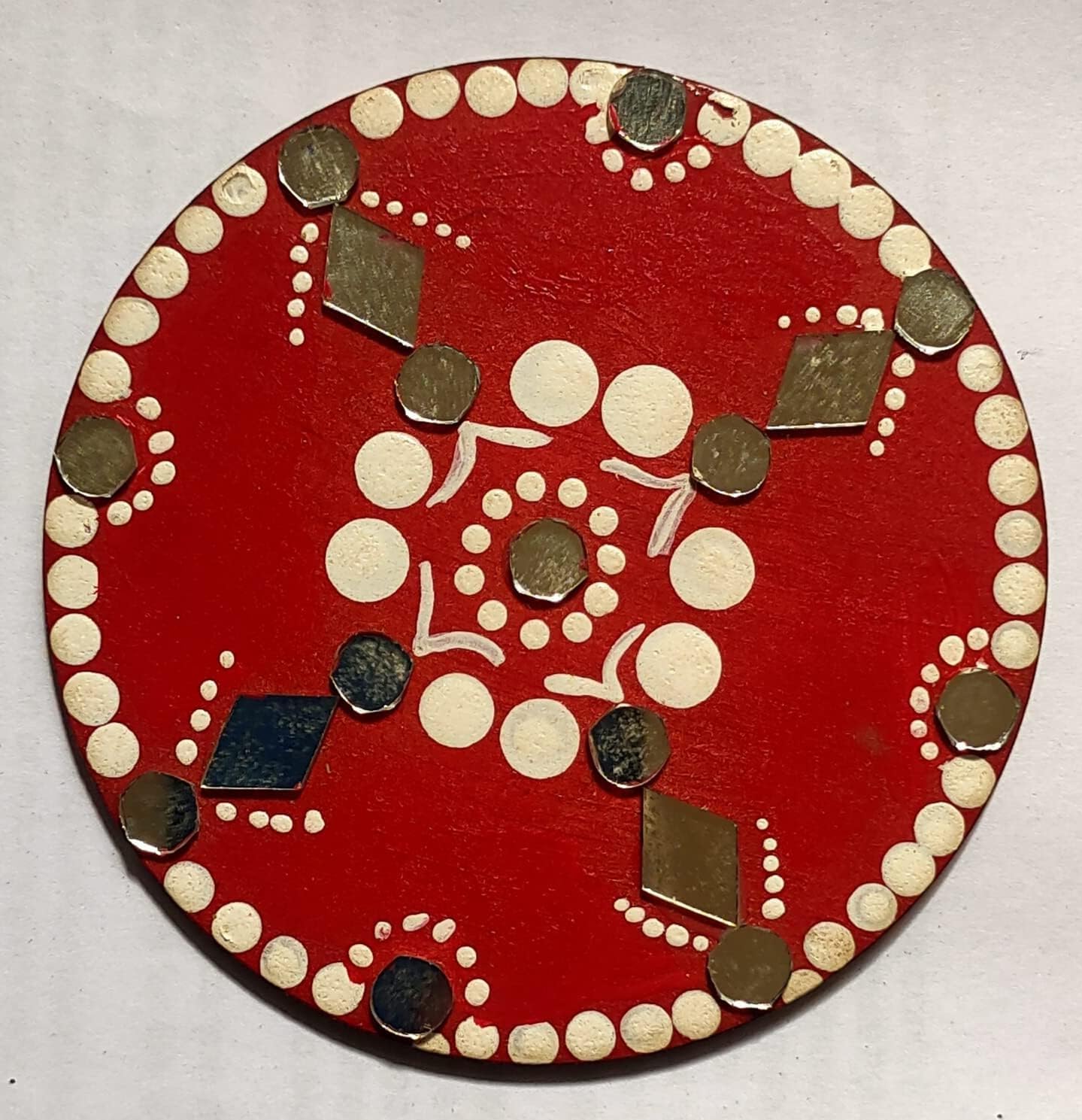 Round Wooden Canvas 8 inch MDF Art Board Sheet 3mm Used for Art, Craft, Painting, Mandala,Resin,Lippan Art, Decoration,Cake Base,Children Creativity DIY Set (Pack of 2)