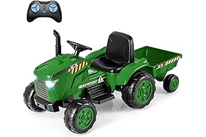 Costzon 2-in-1 Ride On Tractor-The Epitome of Imaginative Outdoor Explorations for Sprouts!