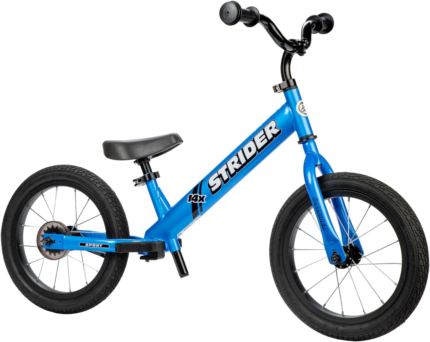 Strider 14x Classic Balance Bike for Kids Ages 3–6 Years, Awesome Blue