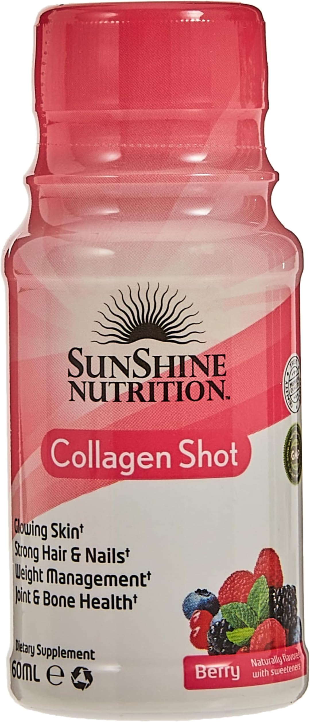 Sunshine N Collagen Shots Berry 60ml - Box Of 12pcs