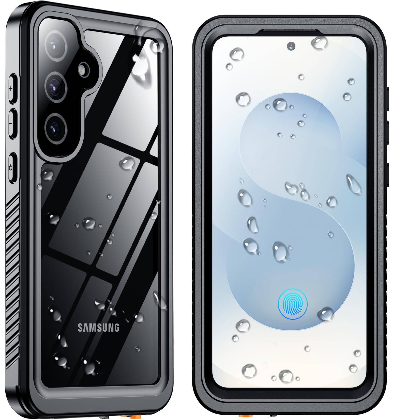 Justcool Designed for Samsung Galaxy S25 Plus Case Waterproof,Built-in Screen & Lens Protector,Full Heavy Duty Protective Phone Case,12FT Drop