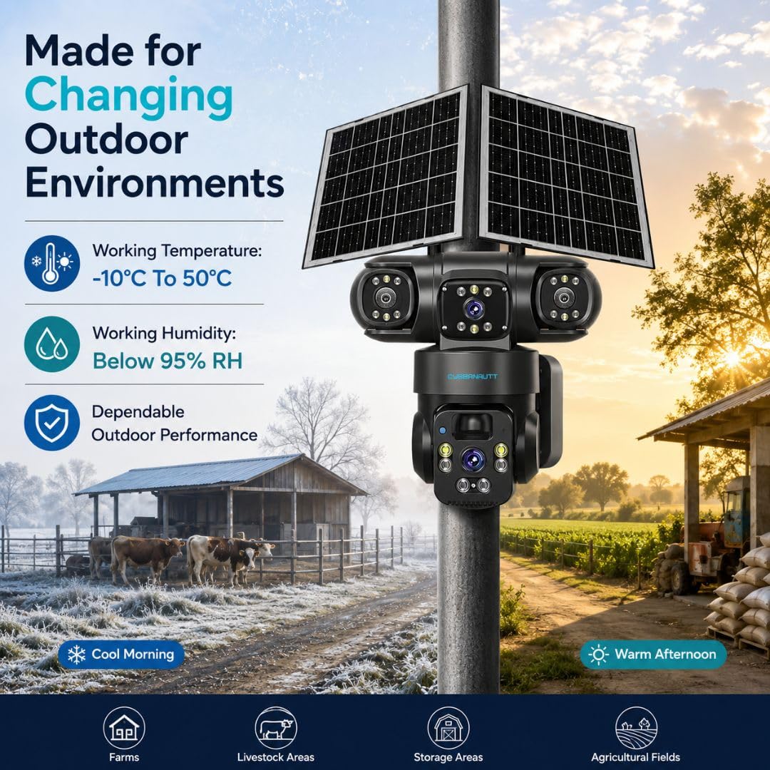 XUGA Cybernautt X10A Solar Security Camera -8