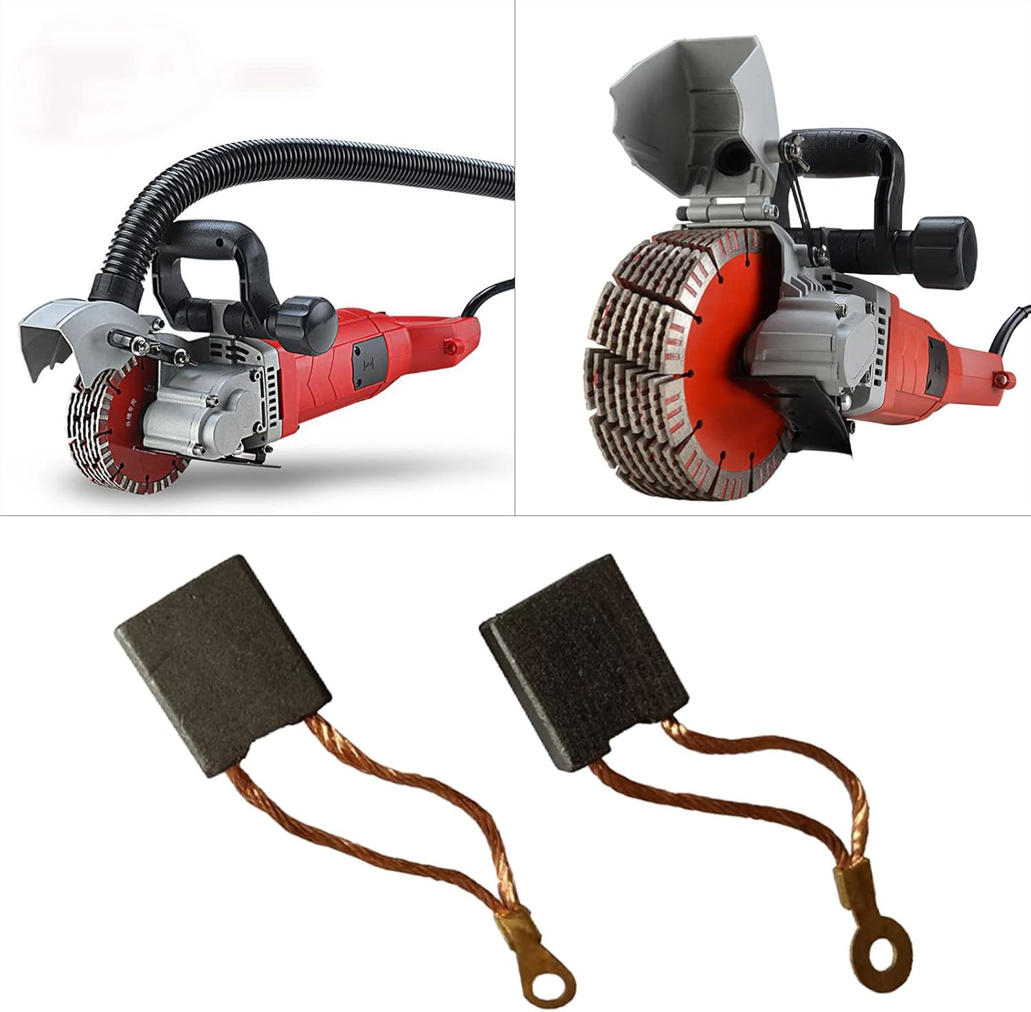 Carbon Brushes 21x18x7mm 1351 1601 Compatible for Angle Grinder Electric Motor Power Tool Replacement Repair Part 1 Pair Power Tool Set Organizer Combo Kit Grinders Cordless Motor Carbon