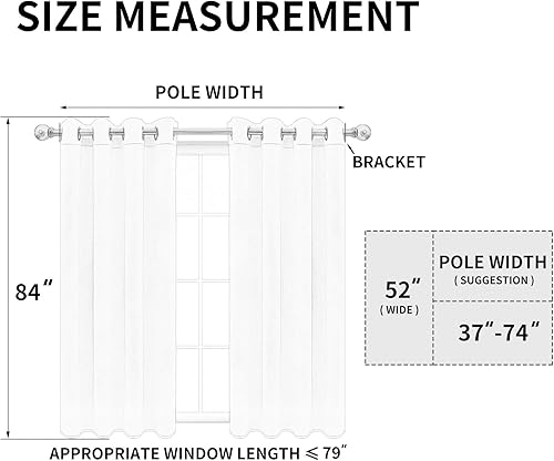 Miniatura 7 de Easy-Going Cortinas Opacas para Dormitorio, Aislamiento Térmico Sólido con Ojales y Cortinas de Ventana para Reducción de Ruido, Cortinas
