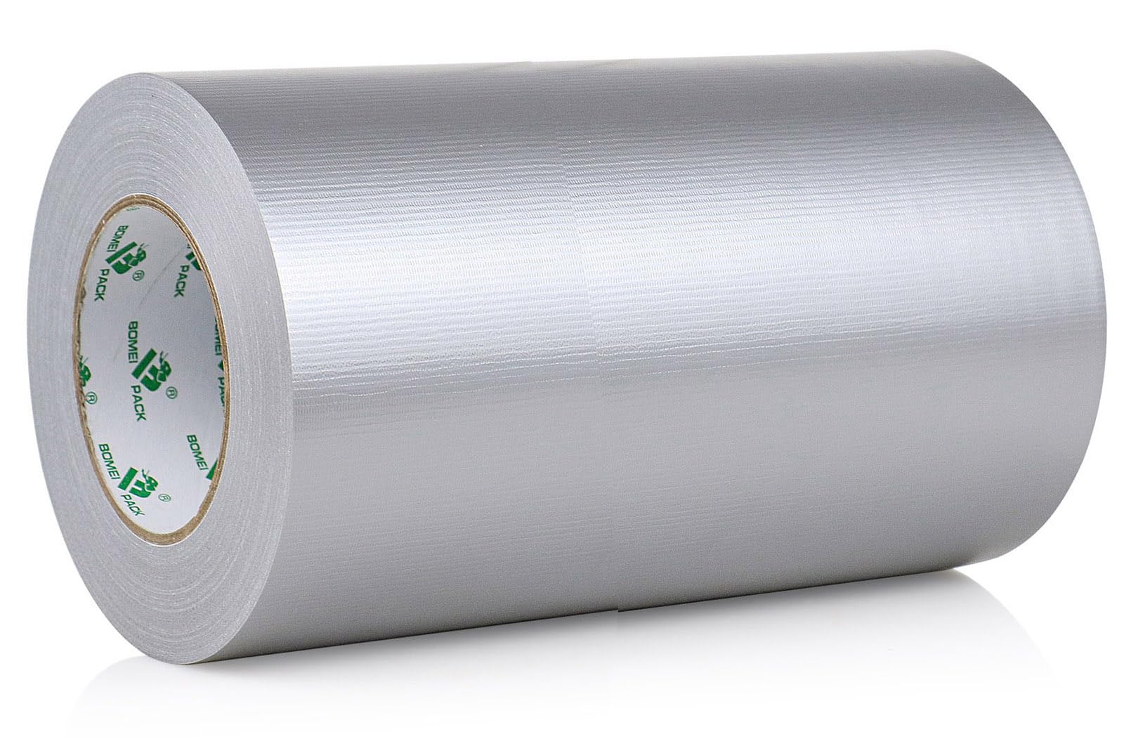 BOMEI PACK Black Cloth Duct Tape 200mm x 50m Reinforced Gaffer Waterproofs Heavy Duty Duct Tape for Fixing Repairing DIY Craft Labeling Boxes Sealing Strapping for Home Jobs (Silver, 250mm)