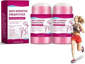 Anti-chafing stick, pack of 2, anti-chafing stick for thighs, rubbing protection, wound rub stick, reduces friction and skin irritation, anti-wound rub stick for thighs, armpits, breasts, buttocks and heels