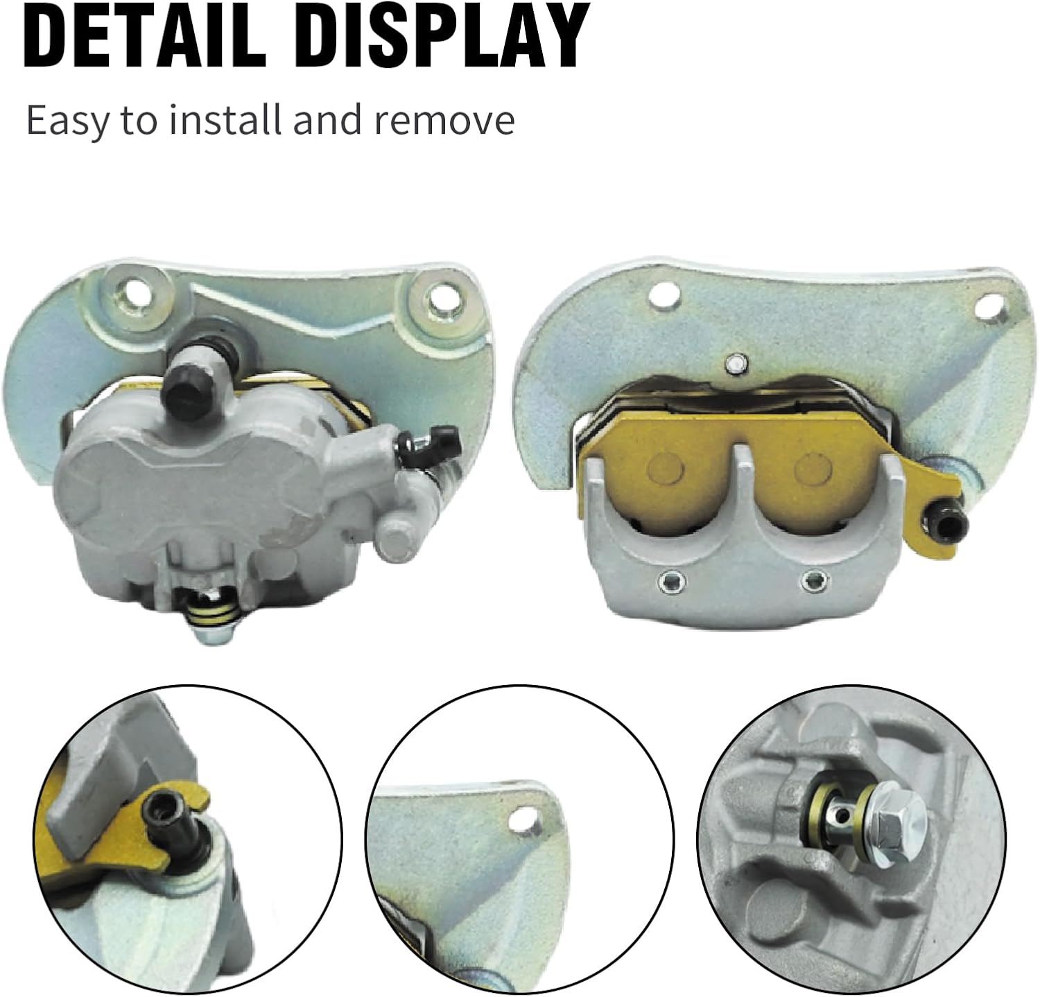 705601128 705601129 Left Right Front Disc Brake Calipers Compatible with Can-Am Maverick 1000R Max X-DS X-MR X-RS Turbo 2014-2018 Compatible with Commander Max-800 Max-1000 2014-2020/1000 2019-2020