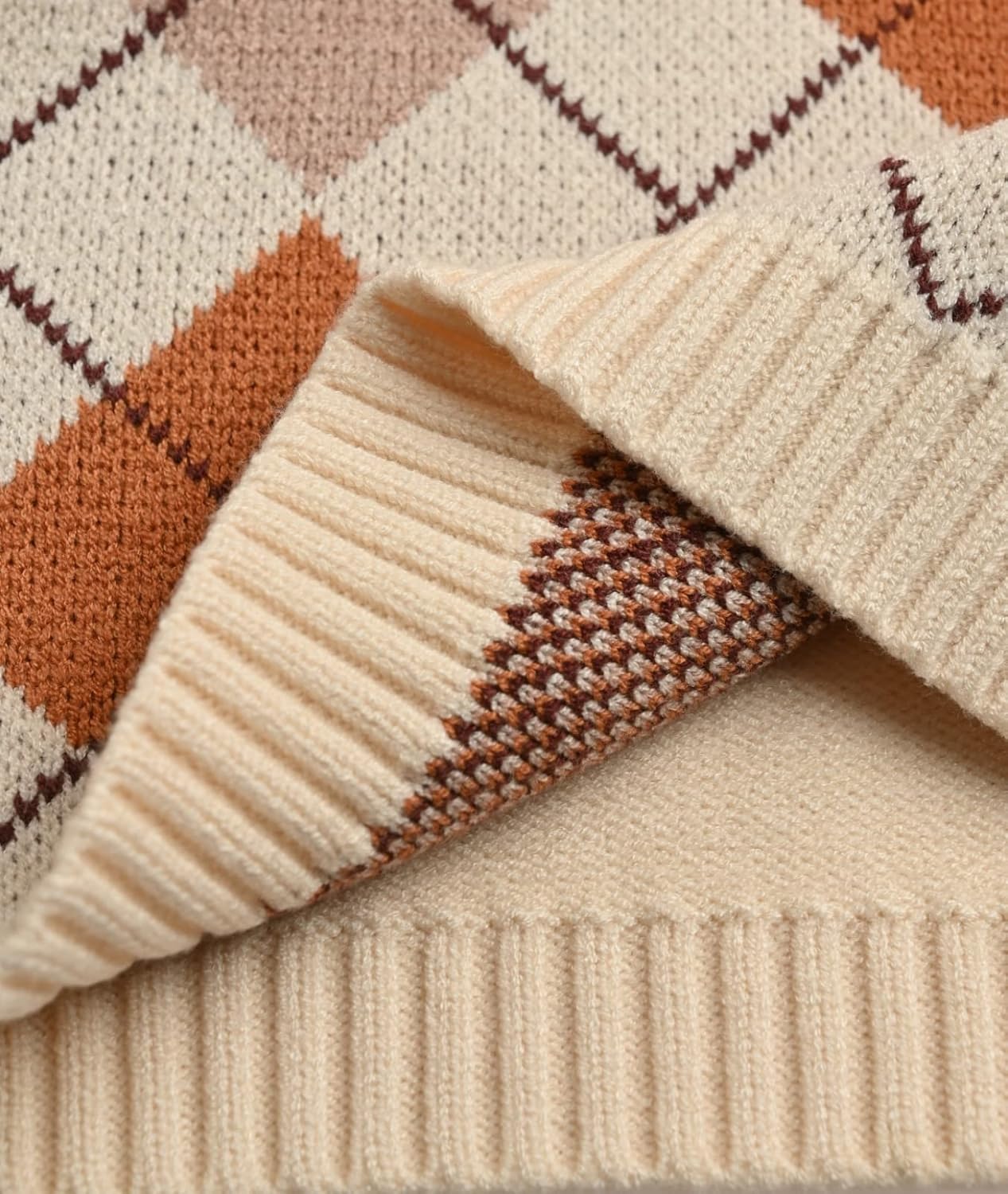 Hyipels Women's Sweater Vest,Y2K Sleeveless Pattern Preppy Style Knitted Crop Tank Top for Girl - Image 4