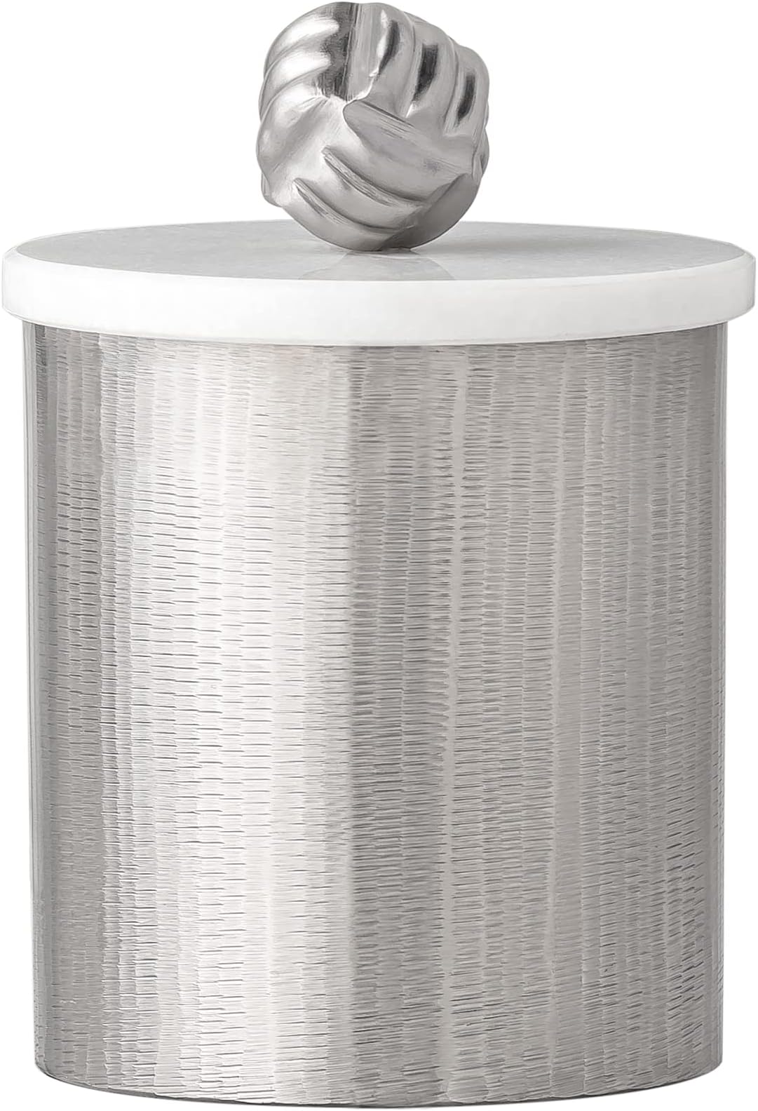 Marble Lid Decorative Canister (Pewter)