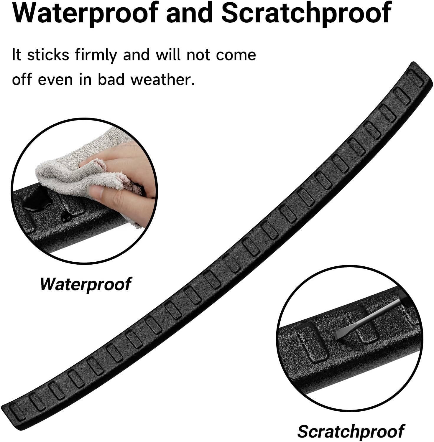 5PCS Door Sill & Rear Bumper Protector Compatible with Lexus 2015-2021 NX NX200t/NX300/NX300h Car Accessories Matte Black ABS Plastic Material Auto Door Entry Guards