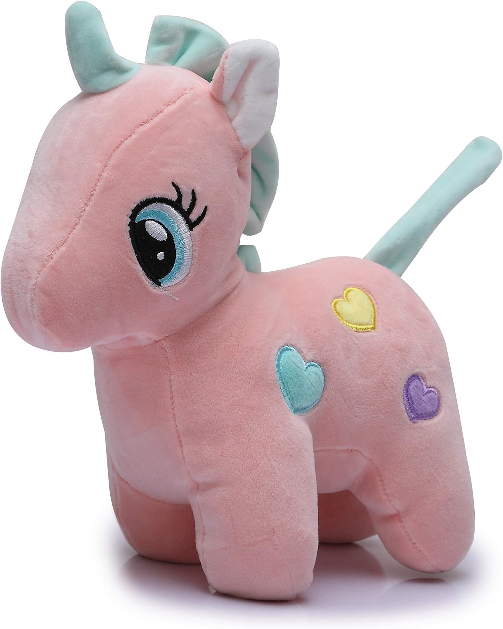 Fiddlys Huggable Soft Toy/Stuff Toy (Pony Unicorn (Assorted), 23 cm)