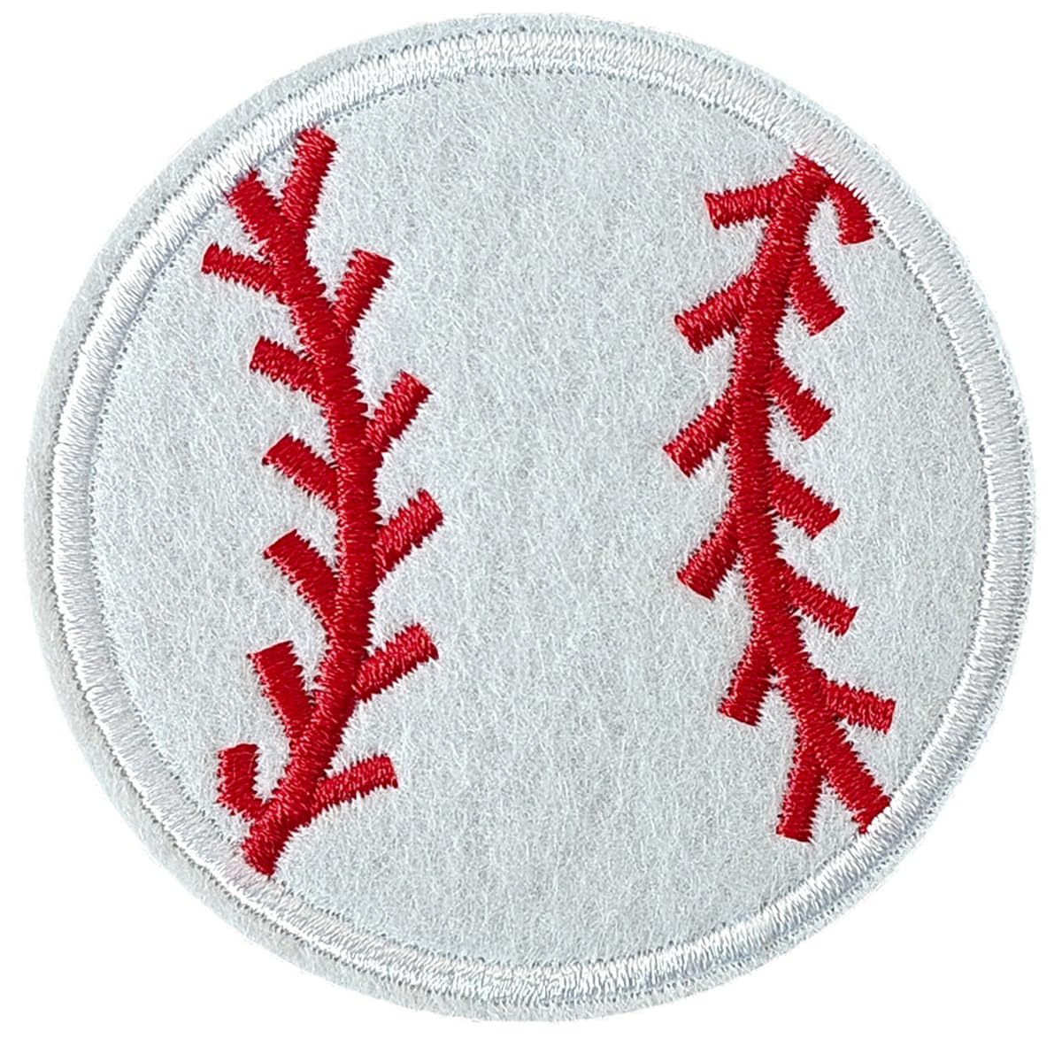 Baseball Patches, Embroidered Iron On/Sew On Baseball Patches, Cute Applique Patches for Clothing, Jackets, Hats, Backpacks, Jeans (Pack of 12)