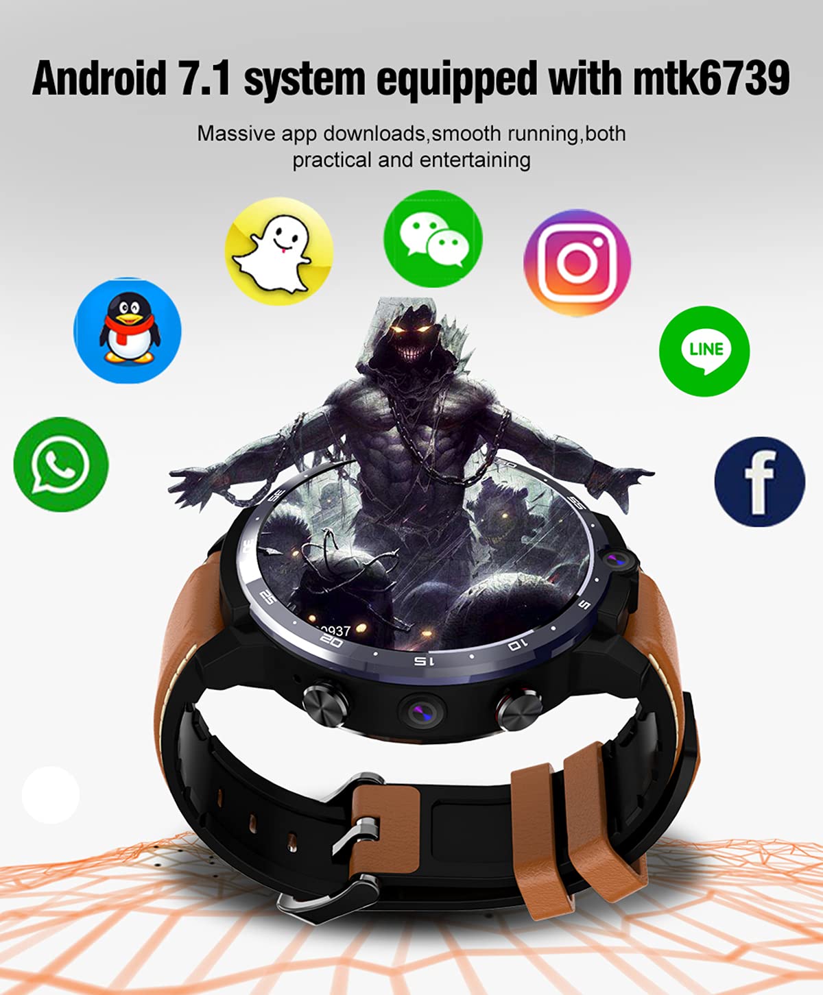 LEM12 PRO Smart Watch Mężczyźni 4G RAM 64G ROM SmartWatch