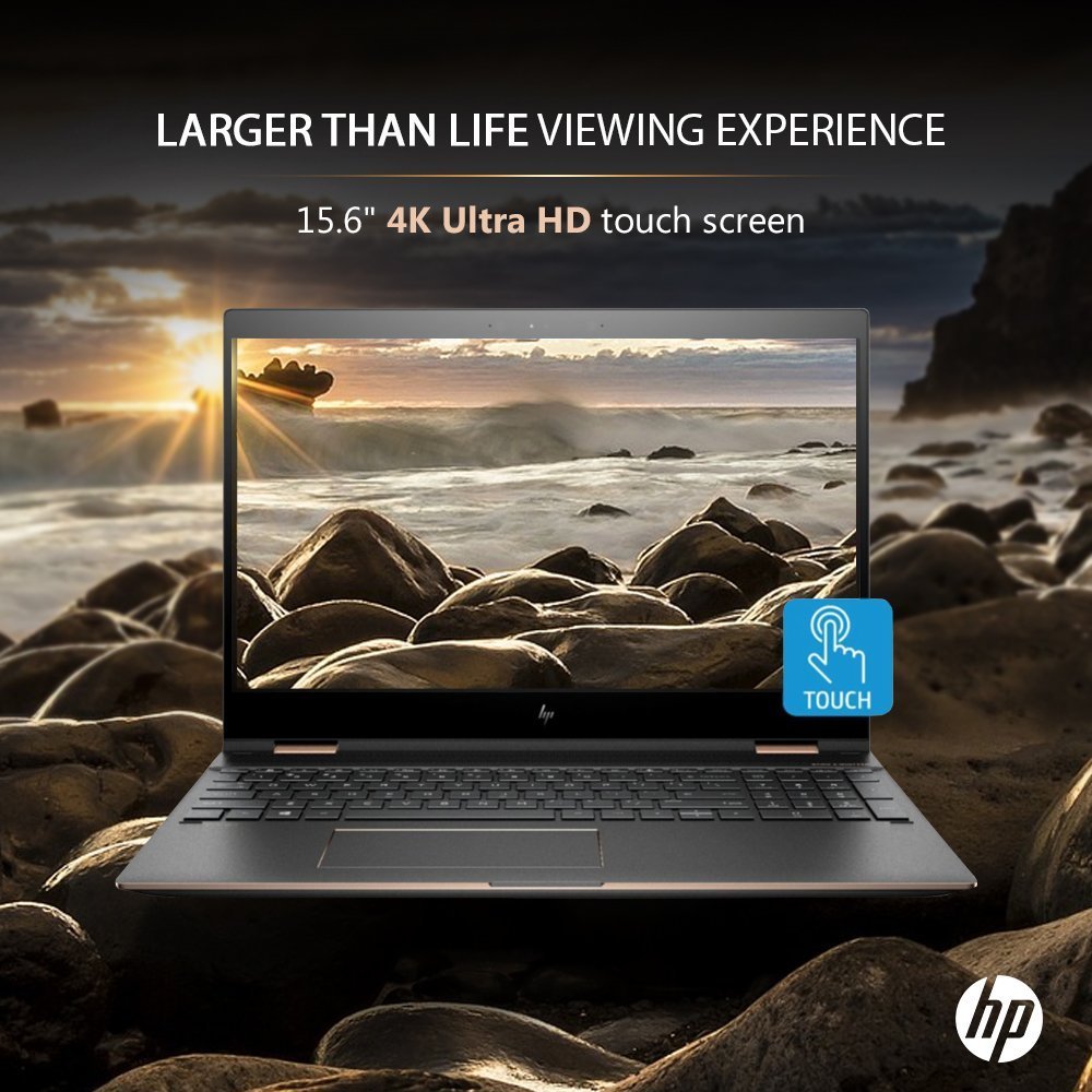HP Spectre x360 15.6-inch 4K Ultra HD Touch Screen Intel i7 8th