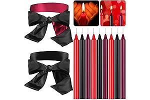 Adult Candles Wax Play Long Thin Drip Candles Silk Blindfolds