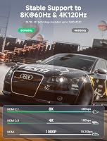 Southlight HDMI 2.1 Kábel 0,5m - 8K@60Hz, 4K@120Hz, 48Gbps Ultra Nagysebességű, eARC, HDR - Kompatibilis PS5, Xbox, TV, Soundbar Eszközökkel 2
